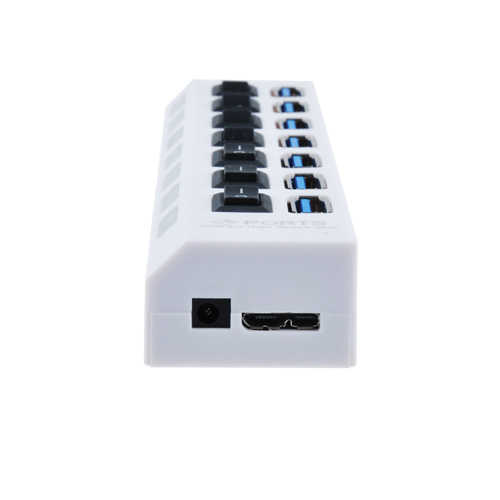 מפצל USB 3.0 ל-7 כניסות כולל ספק כוח 1A