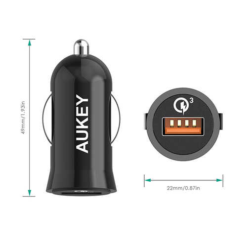 מטען לרכב Aukey Qualcomm 3.0 דגם CC-T10