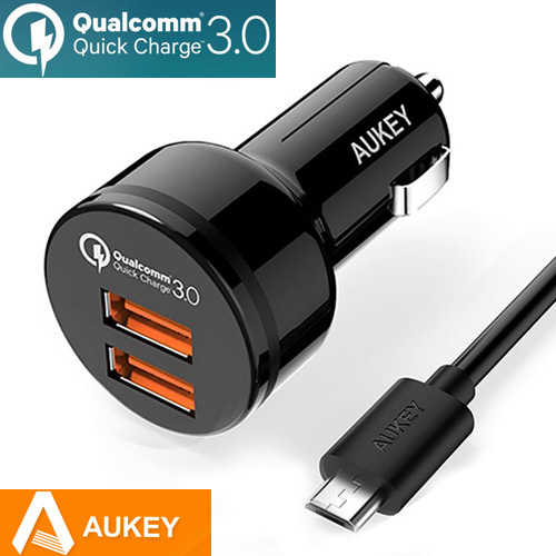 מטען לרכב Aukey Qualcomm 3.0 דגם CC-T8