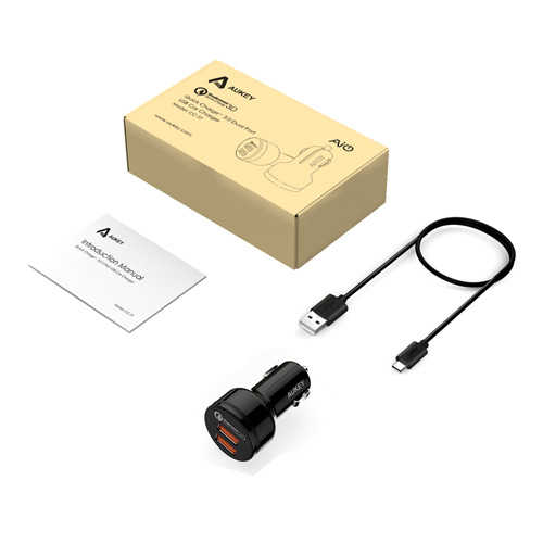 מטען לרכב Aukey Qualcomm 3.0 דגם CC-T8
