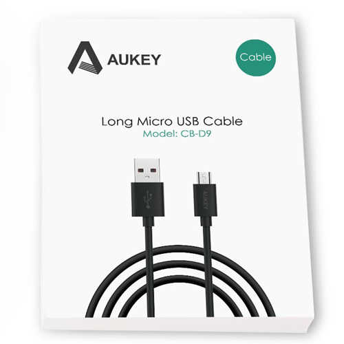 כבל טעינה וסנכרון Micro USB מקצועי 2 מטר Aukey