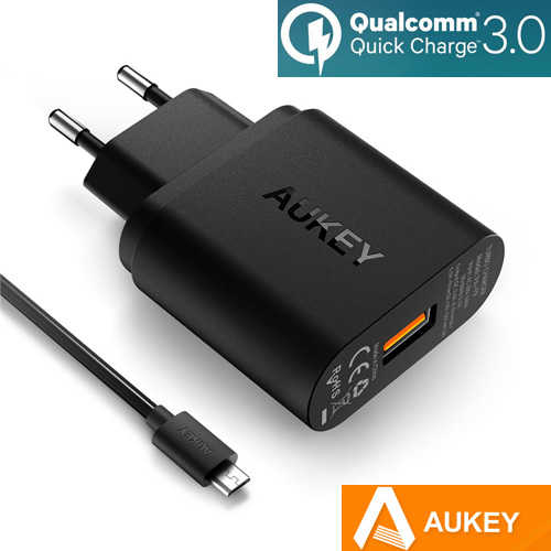 מטען קיר Aukey Qualcomm 3.0 דגם PA-T9