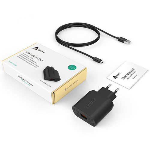 מטען קיר Aukey Qualcomm 3.0 דגם PA-T9
