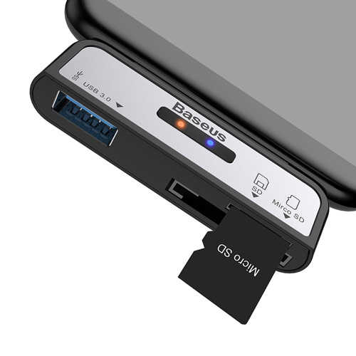 קורא כרטיסי זיכרון חיבור Baseus USB Type C