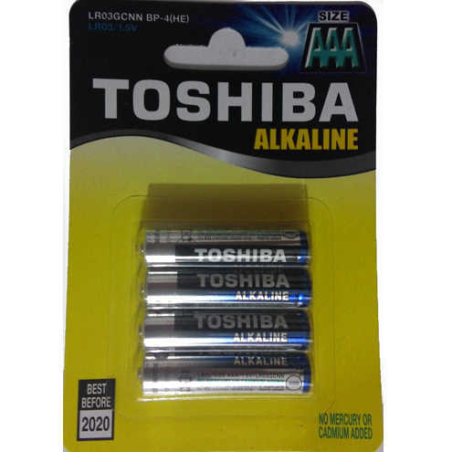4 סוללות AAA תוצרת Toshiba
