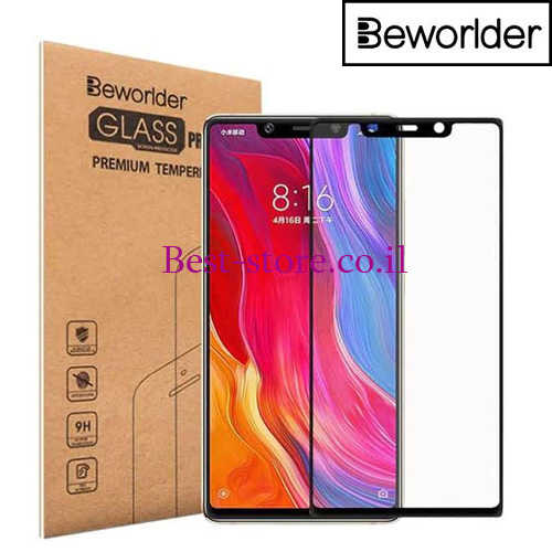 מגן זכוכית מלא ל- Xiaomi Mi 8