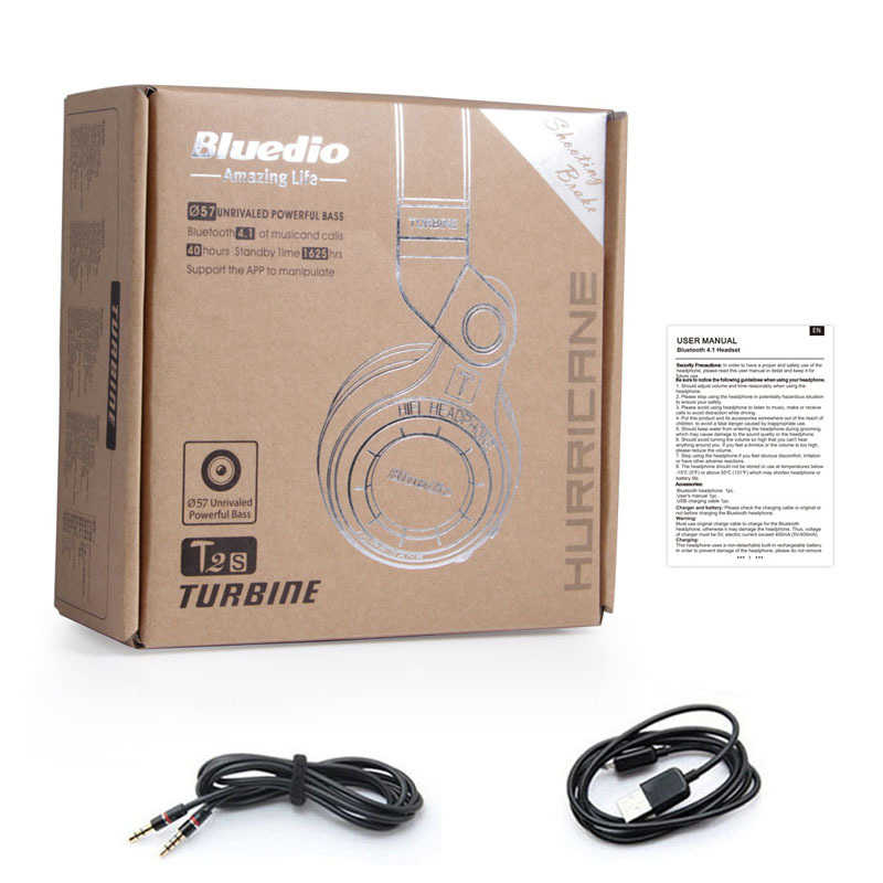 אוזניות קשת Bluetooth 4.1 סטריאו Bluedio דגם T2S