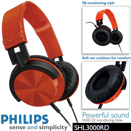 אוזניות DJ מעוצבות Philips דגם SHL3000