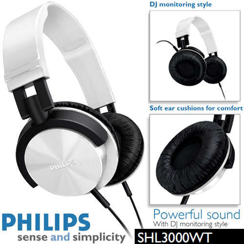 אוזניות DJ מעוצבות Philips דגם SHL3000