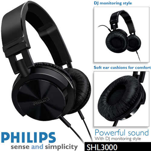 אוזניות DJ מעוצבות Philips דגם SHL3000