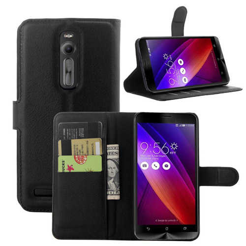 ארנק מעור סינטטי PU ל - Asus Zenfone 2 דגם 5.5 אינץ'