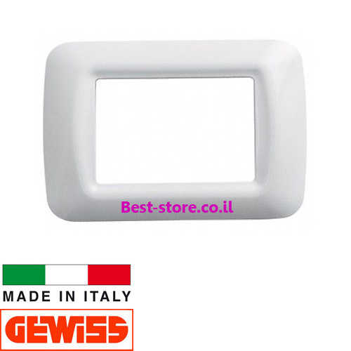 מסגרת לבנה 4 מודול Gewiss Top דגם GW22504