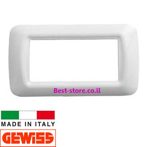מסגרת לבנה 6 מודול Gewiss Top דגם GW22506
