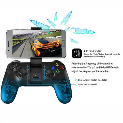בקר משחק אלחוטי רוטט ל- GameSir Windows/Android/PS3 דגם T1s