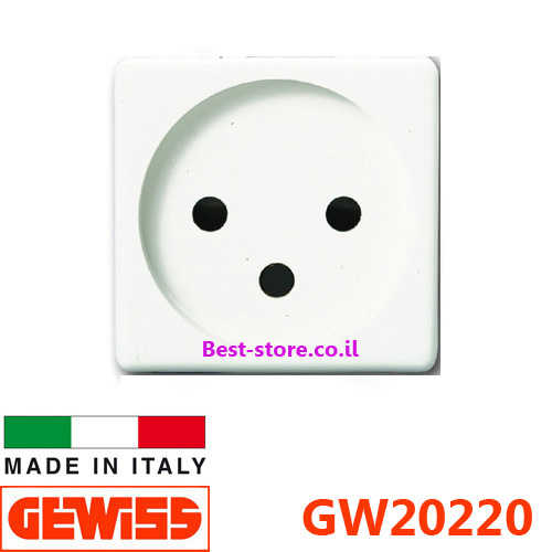 שקע כוח ישראלי Gewiss System דגם GW20220