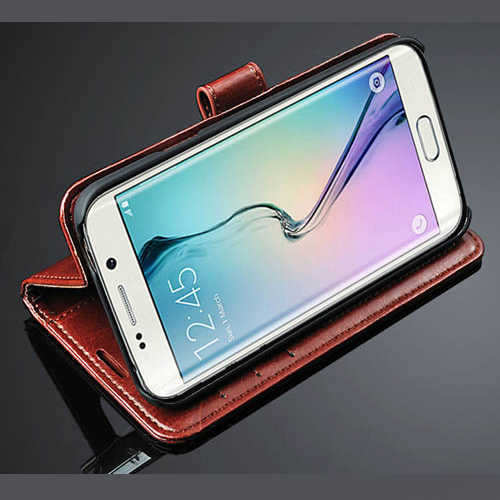 ארנק מעור סינטטי PU ל- Samsung Galaxy S6