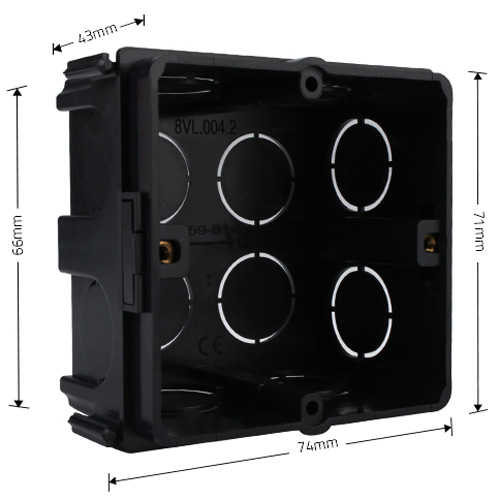 קופסת ביטון מרובעת Livolo 80mm