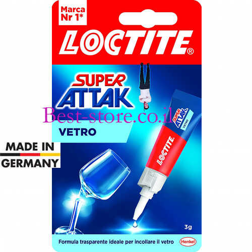 דבק זכוכית Loctite Super Attak 3g