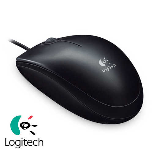 עכבר אופטי חוטי Logitech דגם B100