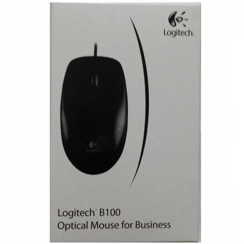 עכבר אופטי חוטי Logitech דגם B100
