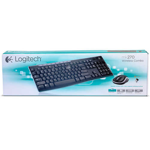 מקלדת מולטימדיה קומבו אלחוטית Logitech דגם mk270