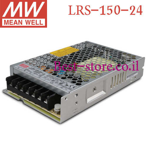 דרייבר MeanWell 150W 6.5A 24V דגם LRS-150-24