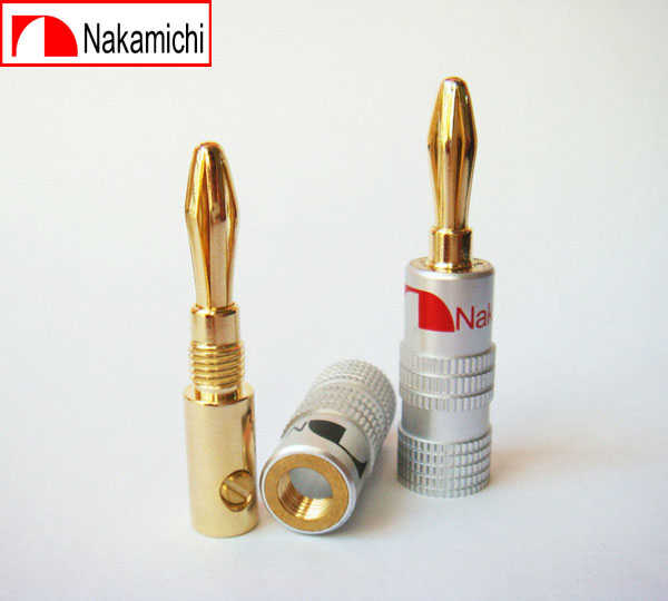 פלאג בננה מקצועי לחיבור כבל רמקול Nakamichi