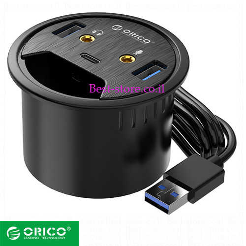 רכזת USB שולחני ORICO דגם DESK-2U1C