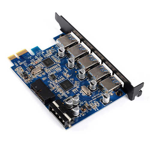 כרטיס PCI Express עם 5 יציאות Orico USB 3.0