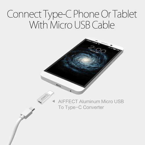 מתאם Micro USB נקבה - USB Type C זכר Orico