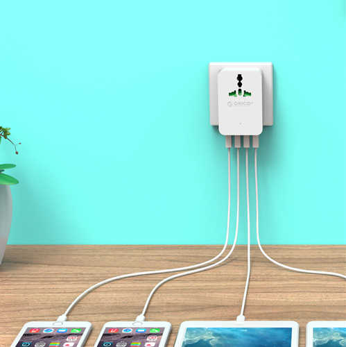 שקע אוניברסלי עם 4 חיבורי Orico USB דגם S4U