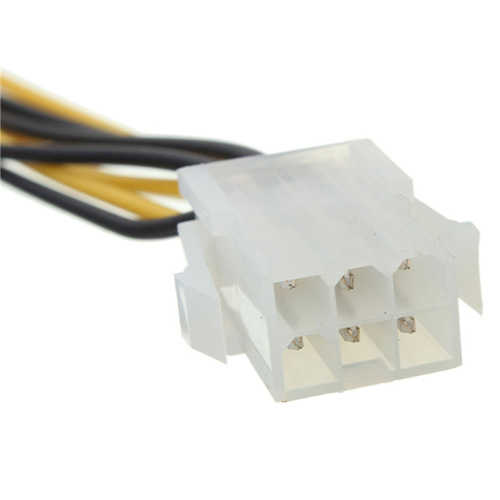 כבל PCI-Express 6p זכר - PCI-Express 8p נקבה