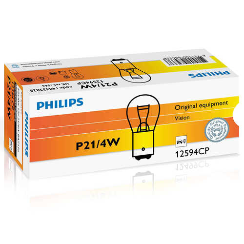 נורת בלם לרכב 10 יח' Philips דגם P21/4W