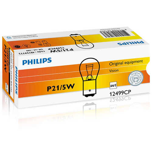 נורת בלם לרכב 10 יח' Philips דגם P21/5W