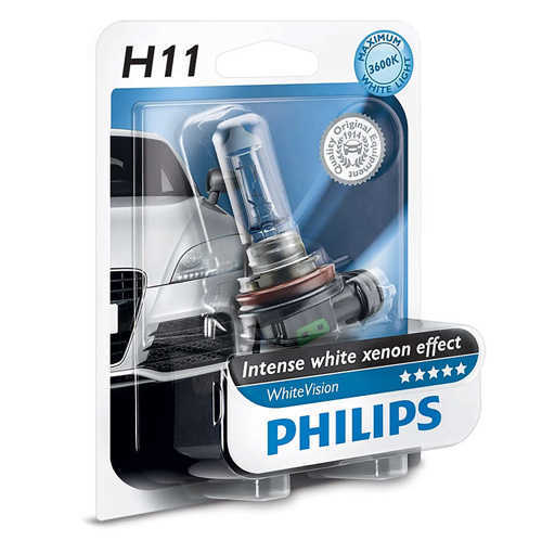 נורה ראשית לרכב Philips H11 דגם WhiteVision