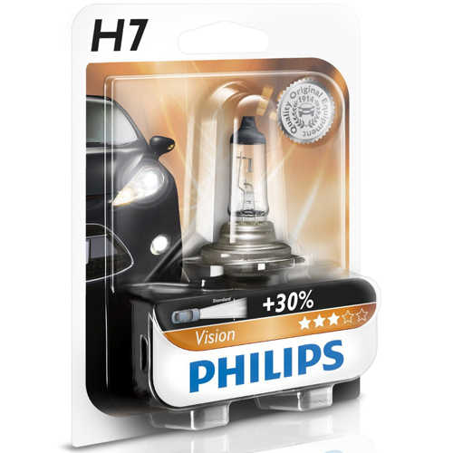 נורה ראשית לרכב Philips H7 סדרה Vision