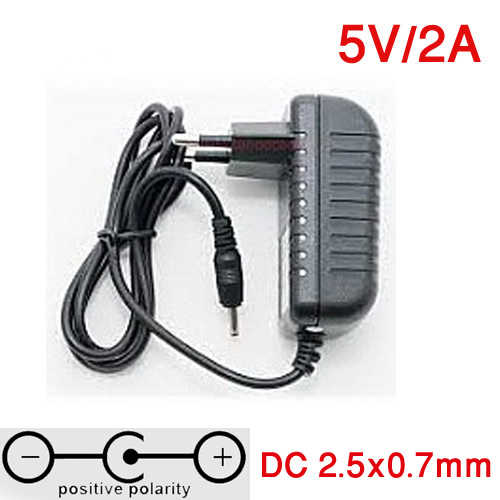 ספק כוח 5V/1A חיבור DC 2.5/0.7 לטאבלטים