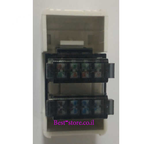 שקע רשת RJ45 Cat5e תואם גוויס Fetaya