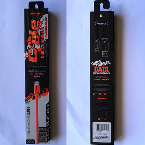 כבל טעינה וסנכרון Micro USB שטוח 2 מטר Remax