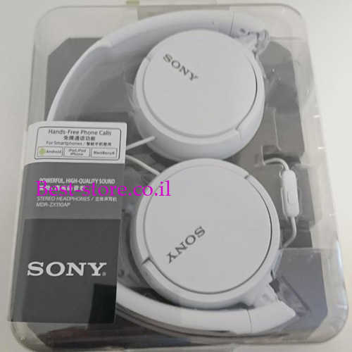 אוזניות עם מיקרופון SONY דגם  MDR-ZX110AP