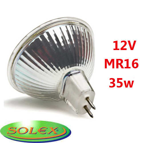 נורת דקרויקה הלוגן Solex 12V GU5.3  35W 3K 36d