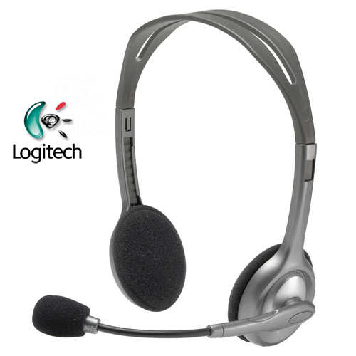 אוזניות קשת עם מיקרופון Logitech דגם h110