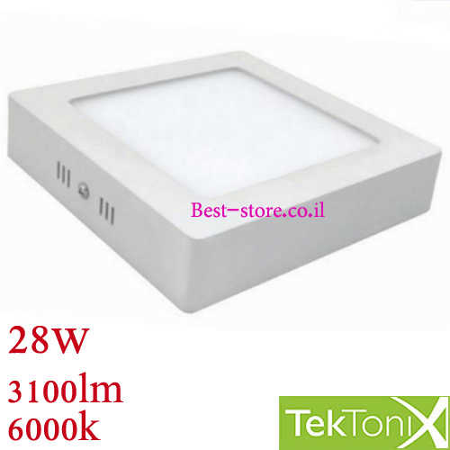 פאנל לד צמוד תקרה מרובע 28W לבן TekTonix