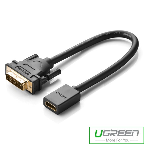 כבל HDMI נקבה - DVI-D זכר Ugreen