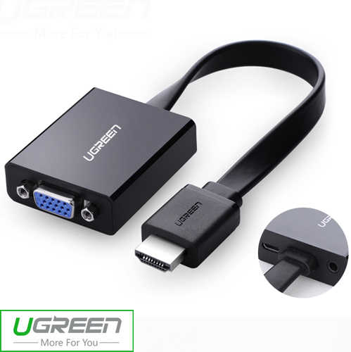 כבל ממיר HDMI - VGA עם חיבור אודיו Ugreen