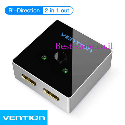 ממתג שתי כניסות Vention HDMI 2.0