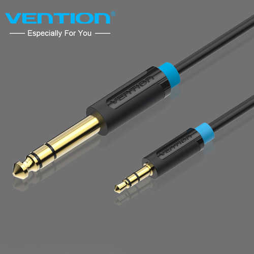 כבל אודיו 6.35mm - 3.5mm באורך 1.5 מטר Vention TRS
