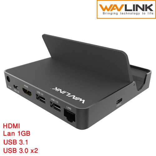 תחנת עגינה USB Type-C למחשב נייד / טאבלט WavLink