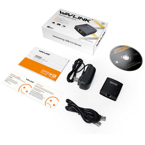 שרת מדפסות קווי WavLink USB 2.0