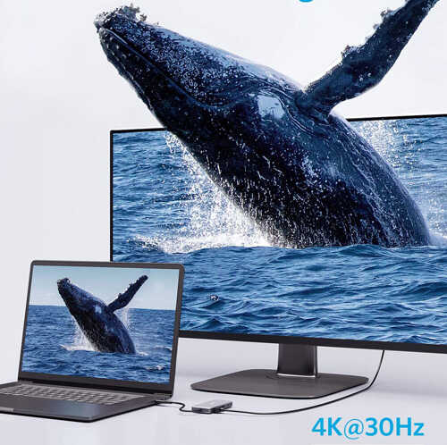 רכזת 7 ב- 1 Aanker USB Type-C דגם 371